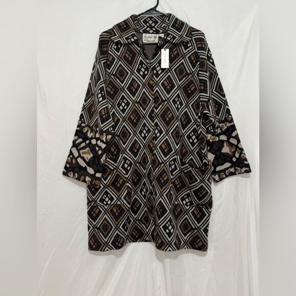 Anthropologie Jackets & Blazers - Anthropologie Geo Wool Sweater Coat 
Size S